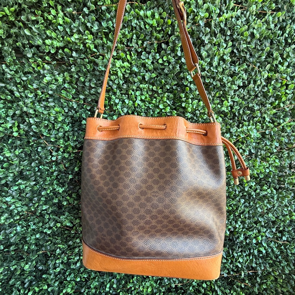 Vintage Céline Macadam bucket bag
